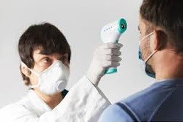 Doctor with Mask Examining Patient